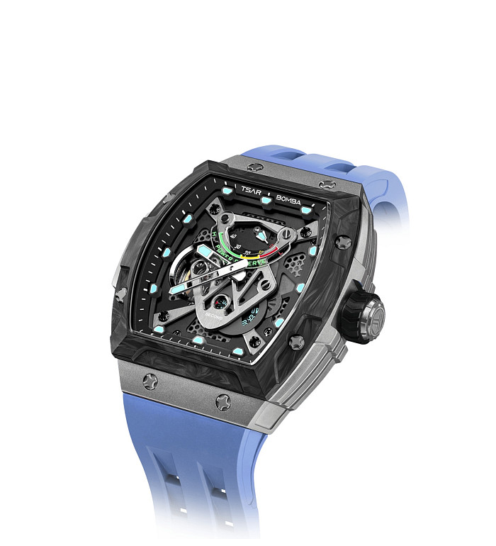 TSAR BOMBA Neutron Limited Edition Automatic Blue TB8216TF-03