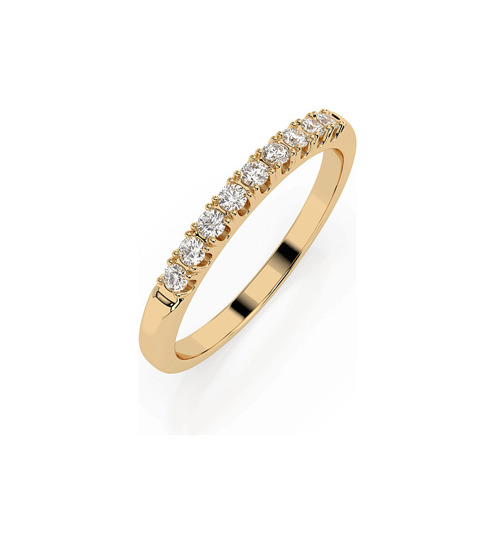 Cara пръстен с диаманти 0.18 ct – ЗЛАТНО БИЖУ 14К K101-10044/2Y/14K