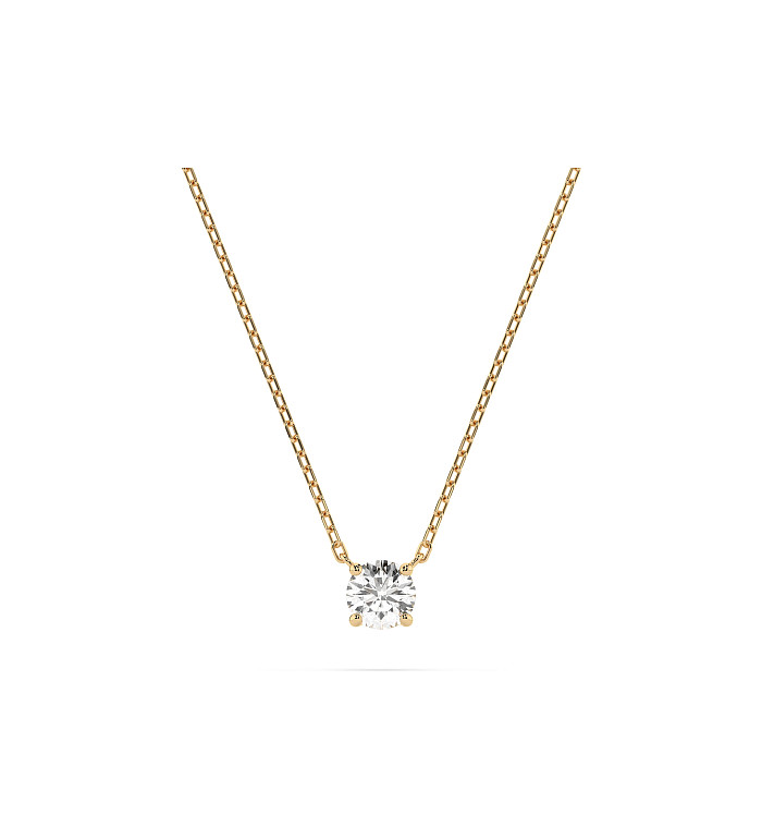 Cara колие с диамант 0.15 ct – ЗЛАТНО БИЖУ 14К K104-10040Y(3.4)/14K