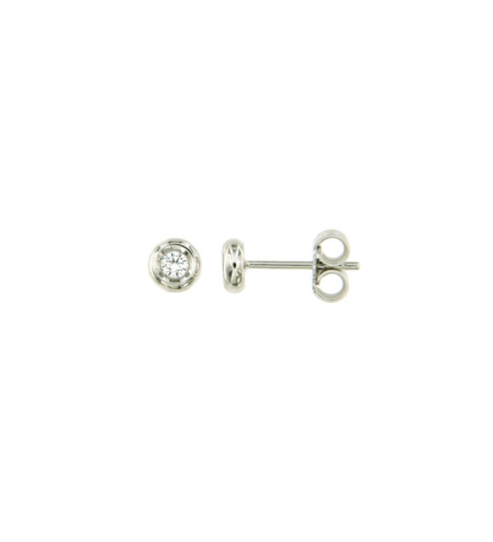 CARA DIAMANTI Златни обеци с диаманти BB0520W/0.10ctsSI/H