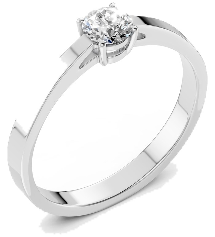 CARA Златен пръстен с диамант 0.40 ct GIA сертификат K101-10012W