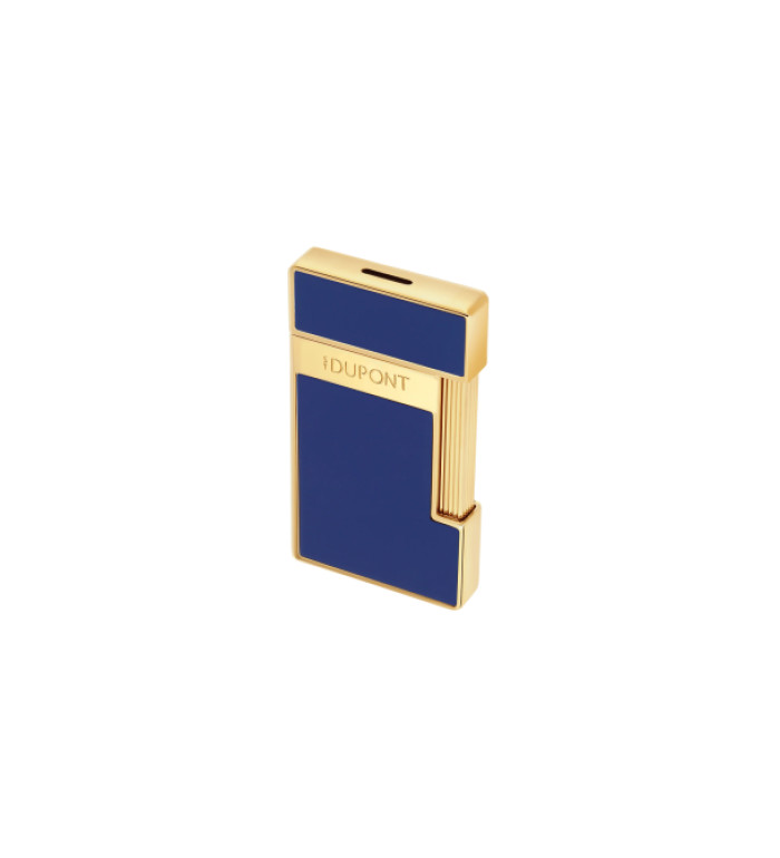 Запалка S.T.Dupont Slimmy Blue Laquer and Golden 28225