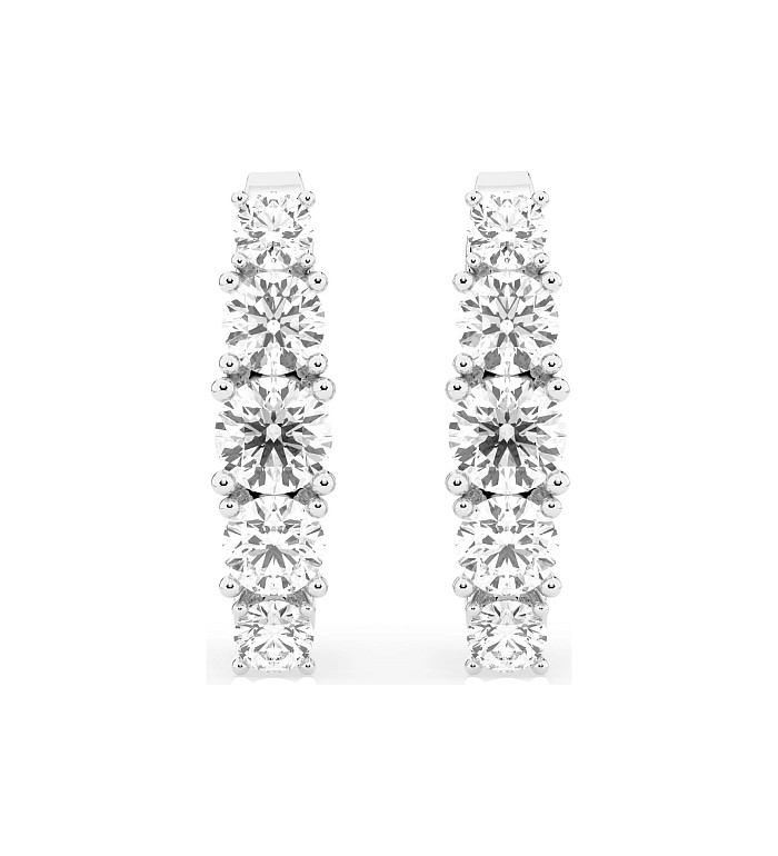 Cara обеци с диаманти 0.30+0.55 ct – ЗЛАТНО БИЖУ 14К K102-10128W/14K