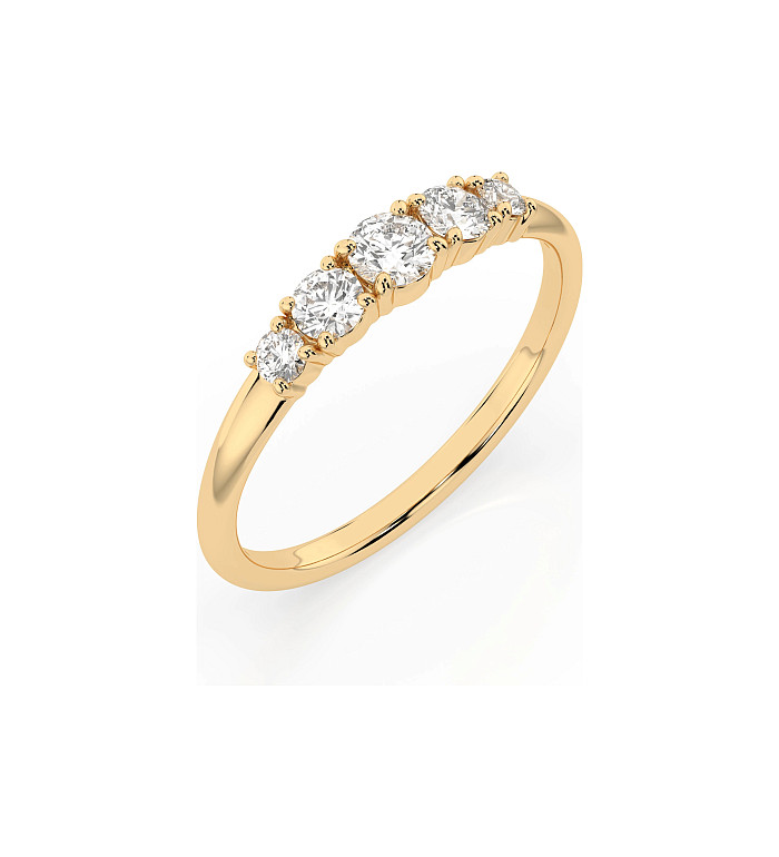 Cara пръстен с диаманти 0.15+0.27 ct – ЗЛАТНО БИЖУ 14К K101-10128Y/14K