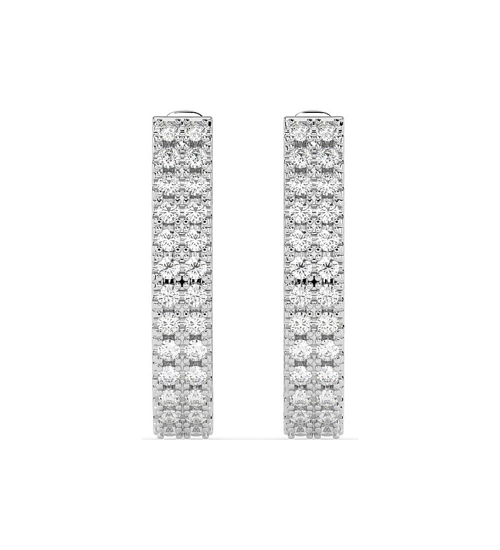 Cara обеци с диаманти 0.22 ct – ЗЛАТНО БИЖУ 14К K102-10300W/14K