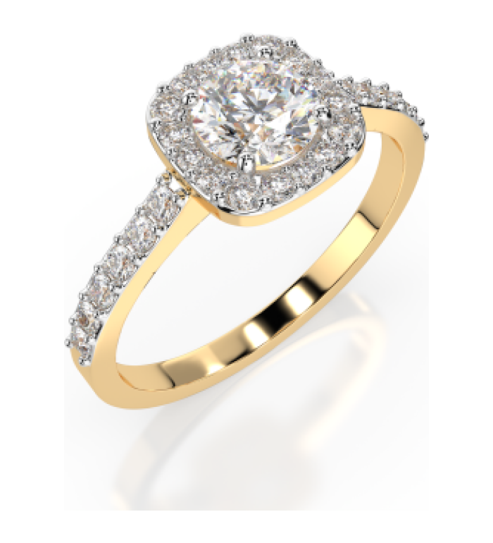 Cara пръстен с диаманти 0.30+0.27 ct GIA сертификат K101-10152Y