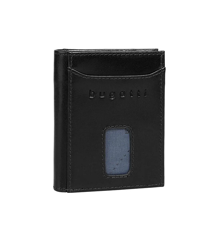 Калъф за карти и документи Bugatti - Secure Slim, черен