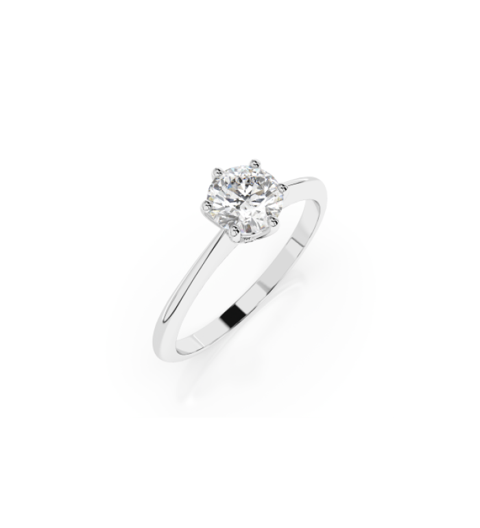 CARA Златен пръстен с диамант 0.35 ct GIA сертификат K101-10027W