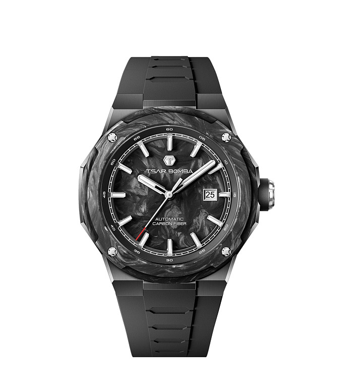 TSAR BOMBA Electron-Carbon-X II Carbon Fiber Automatic Black TB8230-02