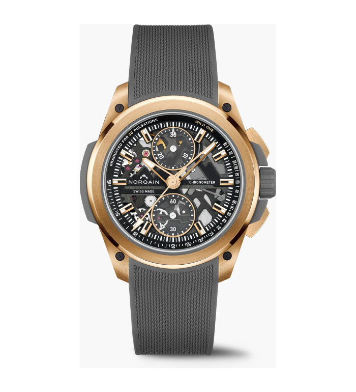 NORQAIN Wild ONE Skeleton Chrono Red Gold 42mm Limited Edition 75pcs N3002.40G01.B01