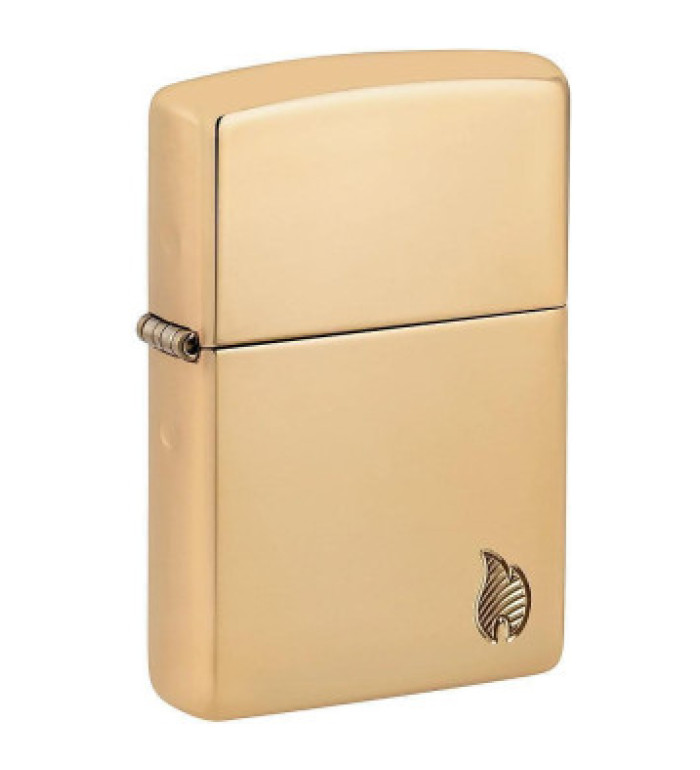 Запалка Zippo - Armor® High Polish Brass Flame Design