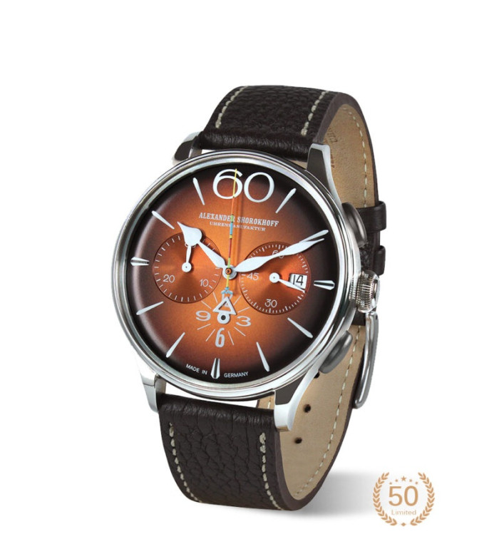 ALEXANDER SHOROKHOFF HAPPY SECOND ORANGE 42MM LIMITED EDITION 50PCS AS.HS-07