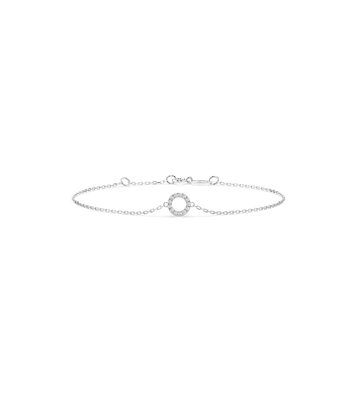 Cara гривна с диаманти 0.07 ct – ЗЛАТНО БИЖУ 14К K105-10015W/14K
