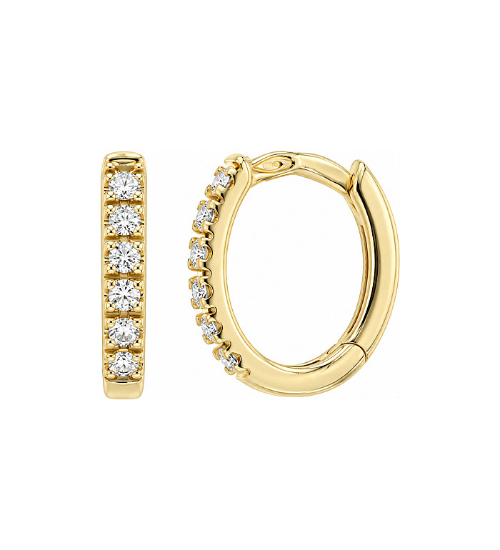 Cara Diamanti gold earrings with diamonds BB407Y/0.12ctsSI/H