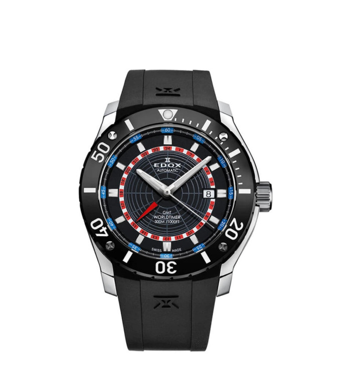 ЧАСОВНИК EDOX CLASS 1 GMT AUTOMATIC 43MM 93005 NBUR