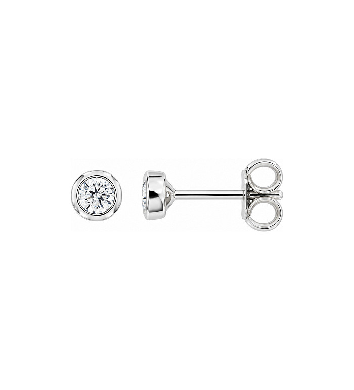 Cara Diamanti gold earrings with diamonds BB0520W/0.12ctsSI/H
