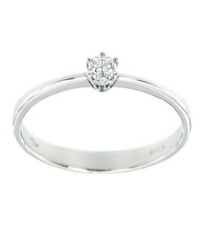 CARA DIAMANTI GOLD RING WITH DIAMOND AA0530.12W/0.08CTSSI/H