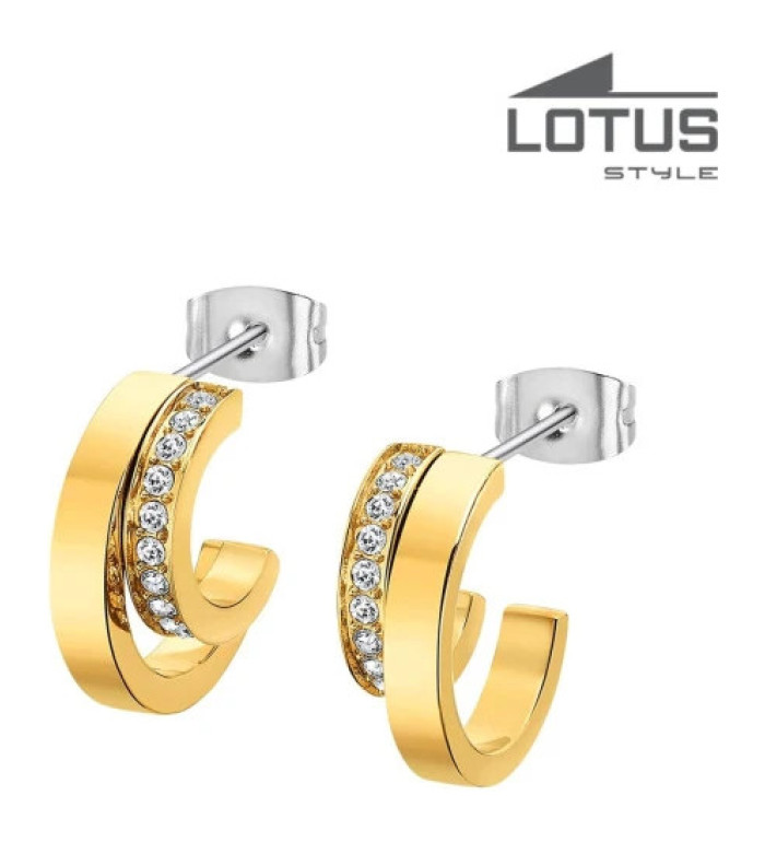 Lotus Style стоманени обеци LS2322-4/2