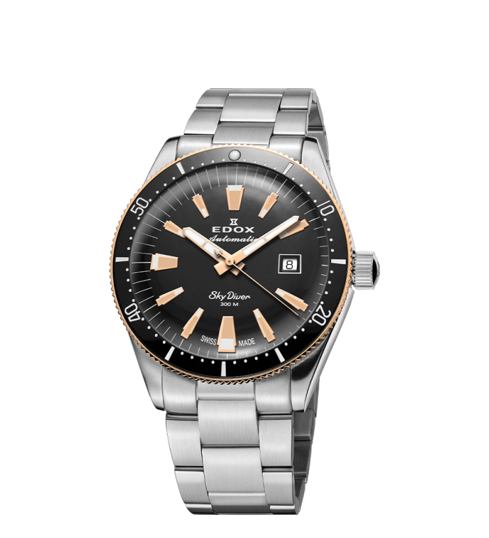 EDOX SKYDIVER LIMITED EDITION AUTOMATIC 42MM MEN`S WATCH 80126 357RNM NIRB