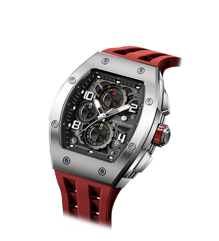 TSAR BOMBA T-Elemental Silver Red TB8224Q-03