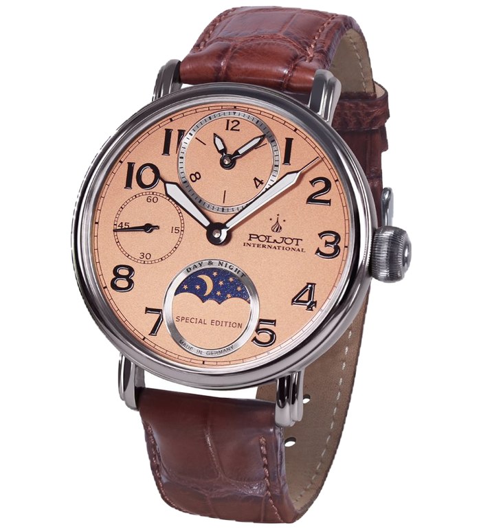 Часовник POLJOT INTERNATIONAL DOUBLETIMER 43MM 9120.2940333