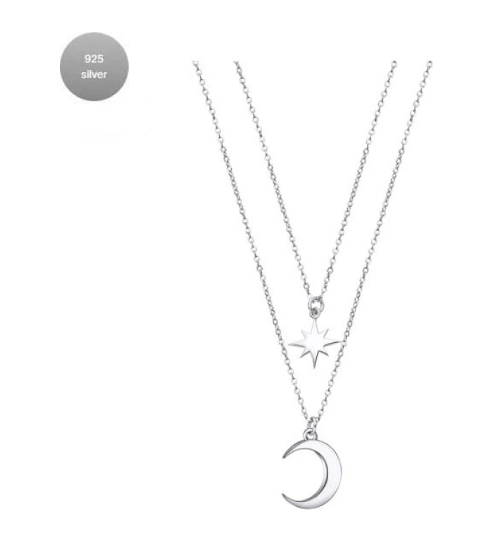 LOTUS SILVER TRENDY SILVER NECKLACE LP3021-1/1