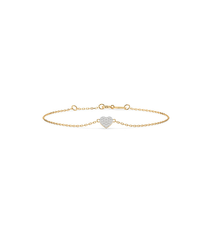Cara гривна с диаманти 0.09 ct – ЗЛАТНО БИЖУ 14К K105-10012Y/14K