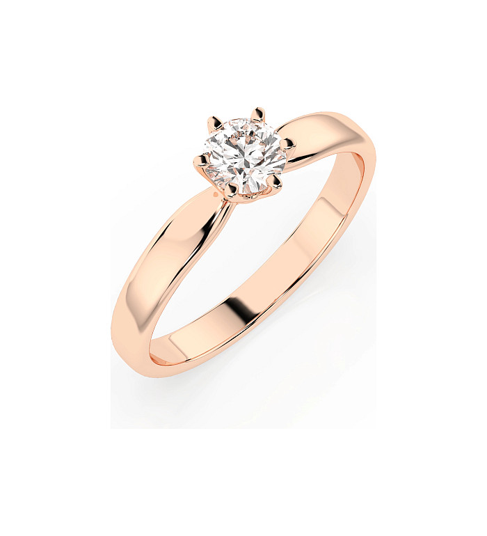 Cara пръстен с диамант 0.30 ct GIA сертификат – ЗЛАТНО БИЖУ 14К K101-10040R(4.2)/14K
