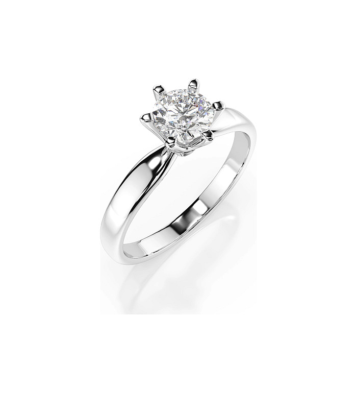 Cara пръстен с диамант 0.70 ct GIA сертификат – ЗЛАТНО БИЖУ 14К K101-10040W(5.7)/14K