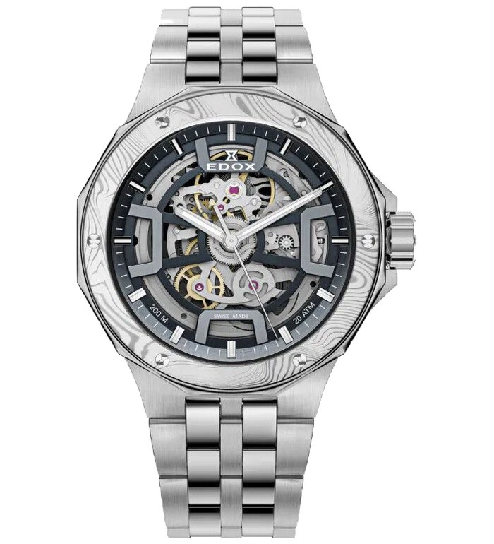 EDOX DELFIN THE ORIGINAL MECANO AUTOMATIC DAMASCUS STEEL LIMITED EDITION 40 ММ 85310-3DM-NGIN