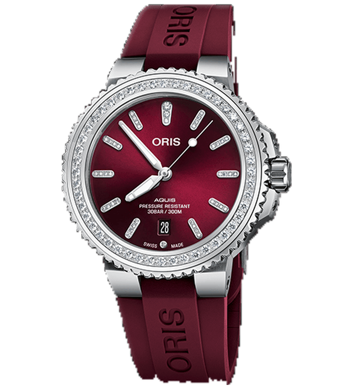 ЧАСОВНИК ORIS AQUIS DIVING DATE DIAMONDS  41.5MM 733 7766 4998-07 4 22 68FC