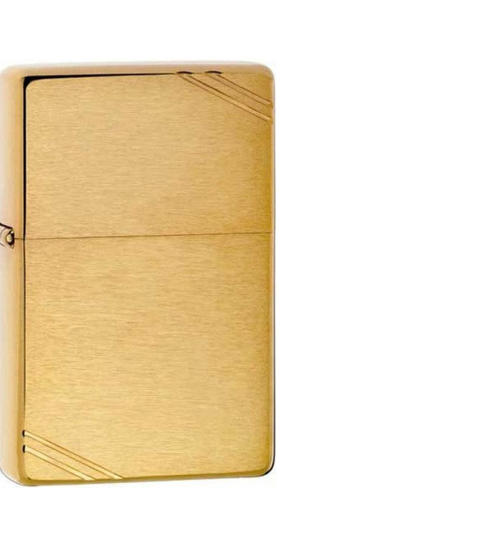 Запалка Zippo 240 - Brushed Brass Vintage with Slashes
