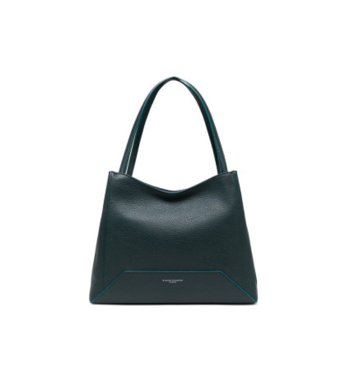 ДАМСКА ЧАНТА , ЕСТЕСТВЕНА КОЖА-РЪЧНА ИЗРАБОТКА GIANNI CHIARINI 10420/DEEP GREEN