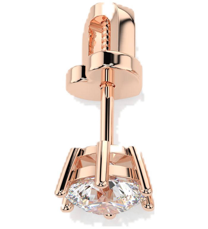 CARA Златни обеци с диаманти 0,80 ct GIA сертификат K102-10151R