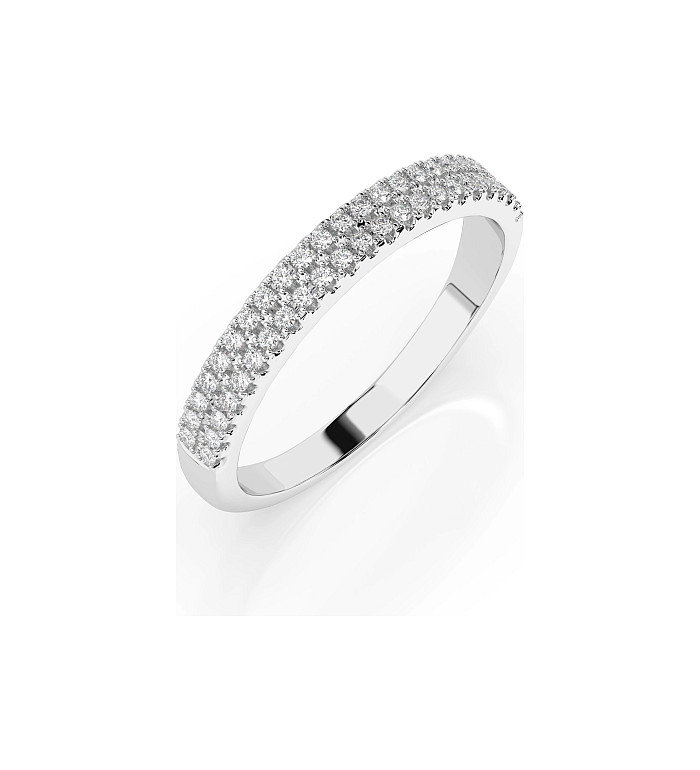 Cara пръстен с диаманти 0.18 ct – ЗЛАТНО БИЖУ 14К K101-10300W/14K