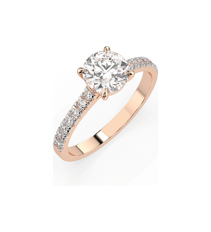 Cara пръстен с диаманти 1.00+0.21 ct GIA сертификат – ЗЛАТНО БИЖУ 14К K101-10094R(6.5)/14K