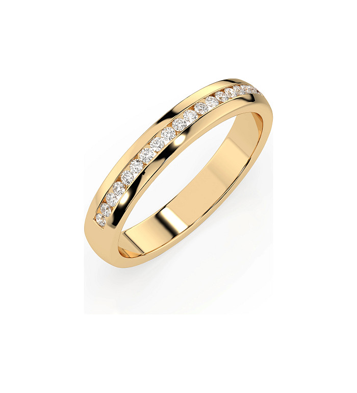 Cara пръстен с диаманти 0.15 ct – ЗЛАТНО БИЖУ 14К K101-10047Y/14K