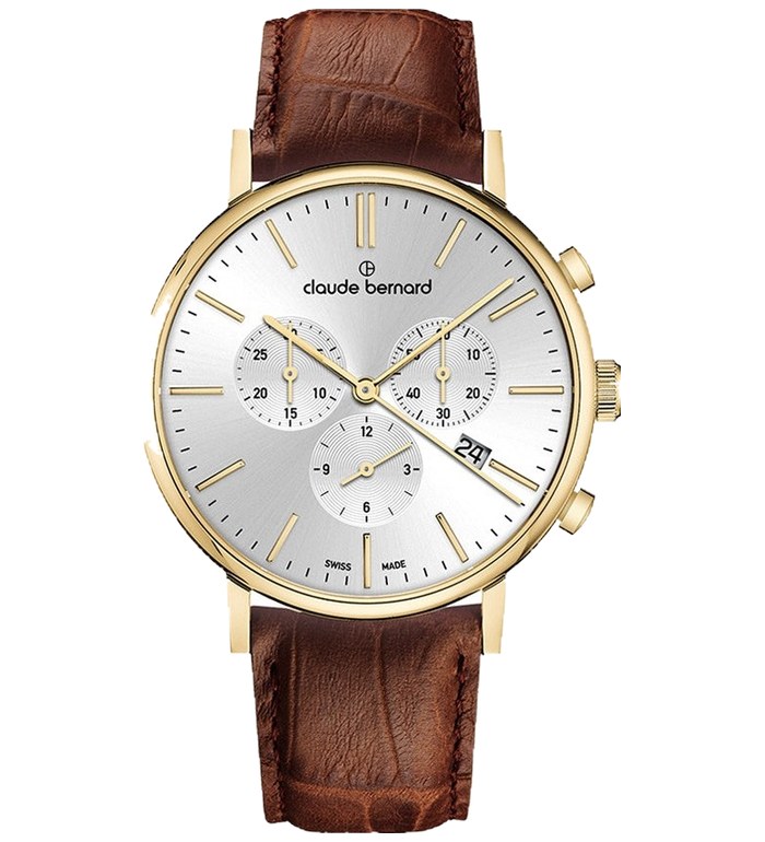 CLAUDE SLIM LINE QUARTZ CHRONO 40MM 10258 37J AID