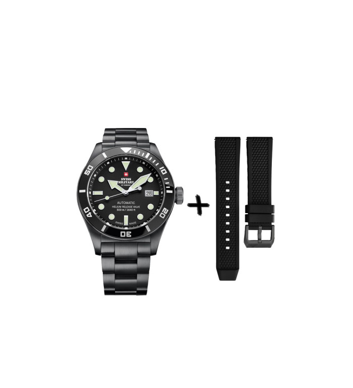 Swiss Military By Chrono SMA34075.04SET Black
