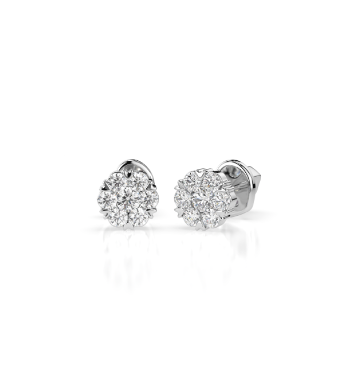 Златни обеци с диаманти  CARA DIAMANTI K102-10015W