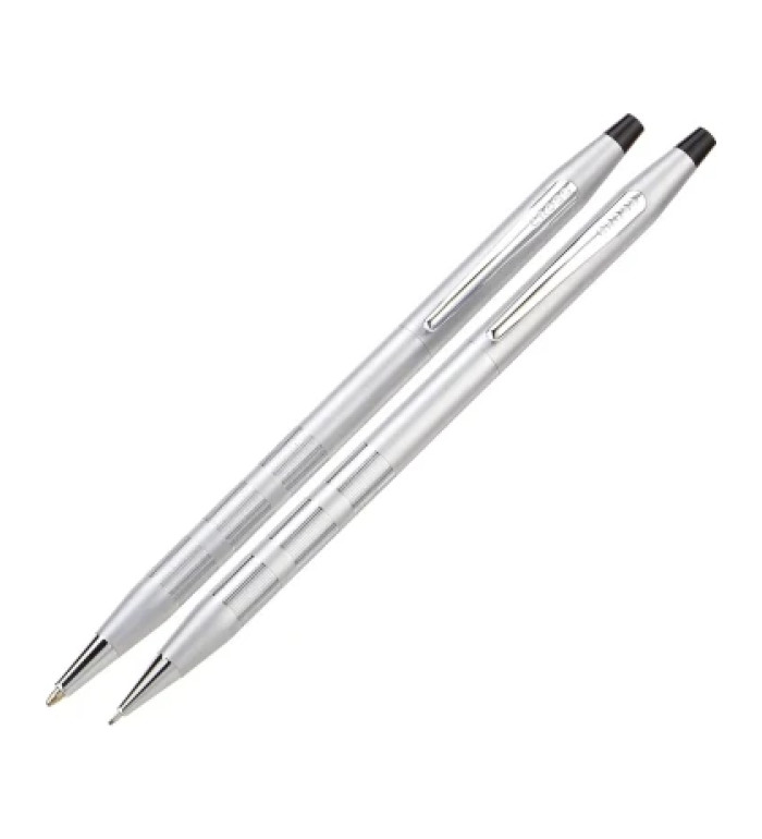 Комплект химикалка и молив Cross Classic Century Satin Chrome