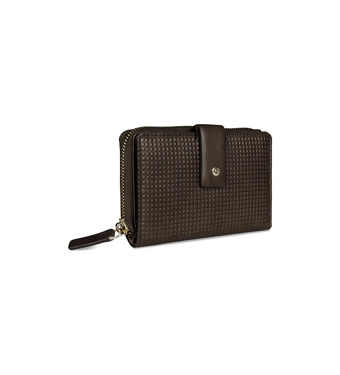 Дамски портфейл Bugatti - Noemi M, RFID защита, тъмнокафяв