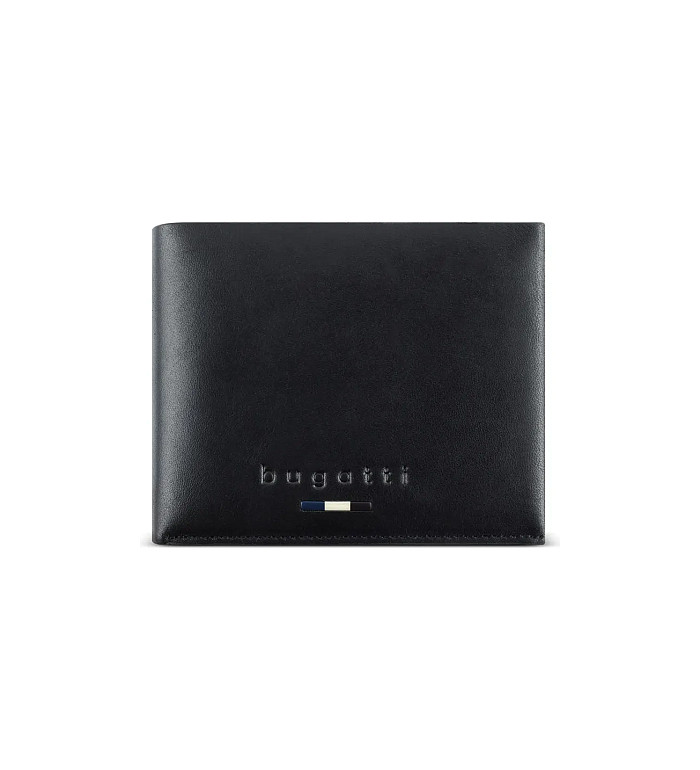 Мъжки портфейл Bugatti - Romeo, с RFID защита, черен