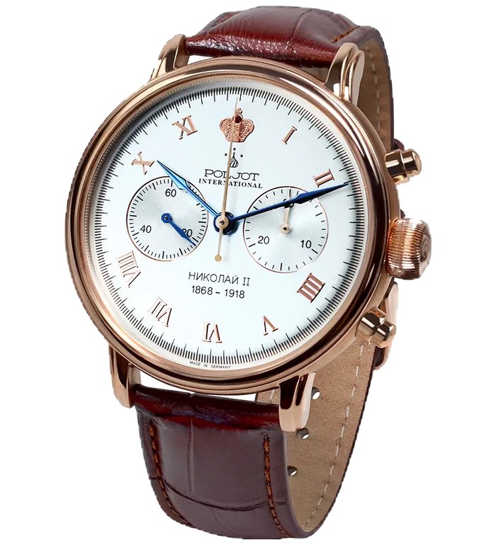 Часовник POLJOT INTERNATIONAL NIKOLAI II CHRONOGRAPH 43MM 2901.1941612N