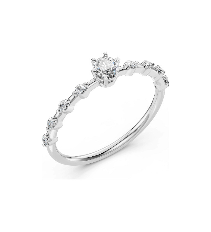Cara пръстен с диаманти 0.20+0.16 ct – ЗЛАТНО БИЖУ 14К K101-10144W(3.7)/14K