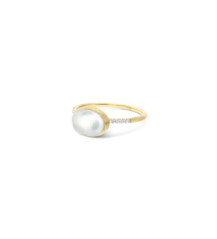  NANIS BOULES  DOLCEVITA Small ПРЪСТЕН ПЛАНИНСКИ КРИСТАЛ, СЕДЕФ И ДИМАМАНТИ AS15-609