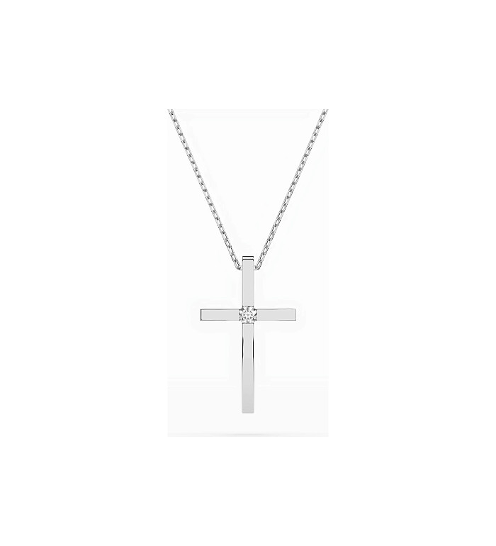 Cara колие с диамант 0.03 ct – ЗЛАТНО БИЖУ 14К K104-10031W/14K
