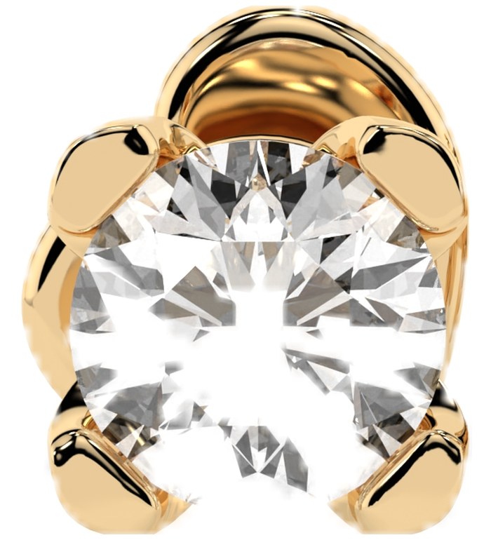 CARA Златни обеци с GIA сертифицирани диаманти K102-10089Y