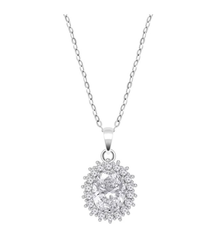 LOTUS SILVER WOMEN'S SILVER SILVER NECKLACE LP3459-1/2