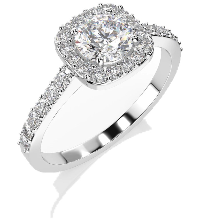 Златен пръстен с диамант CARA 0.50+0.31ct GIA сертификат K101-10152W